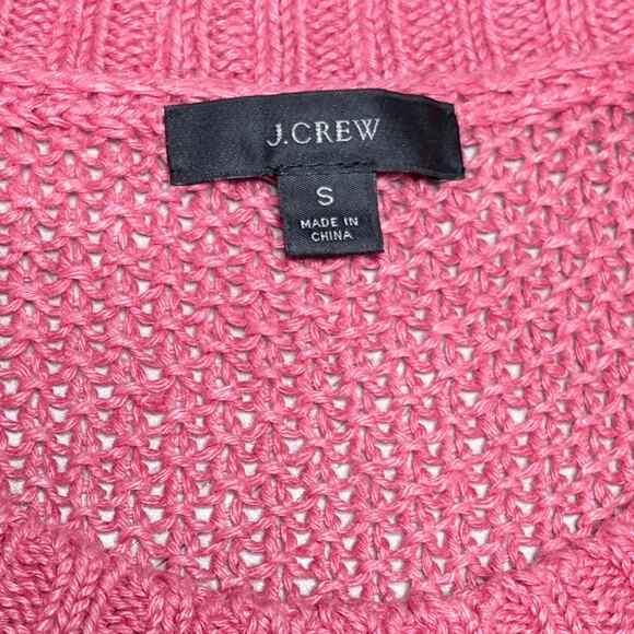J.Crew Coral Beach Open Knit Sweater size Small - Picture 4 of 7